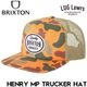 BRIXTON �֥ꥯ���ȥ� HENRY MP TRUCKER HAT ���ʥåץХå� ��å��奭��å� ˹�� ��� ��ǥ����� 12033 ORANGE DUCK CAMO/ORANGE 26SP ��������Ź������