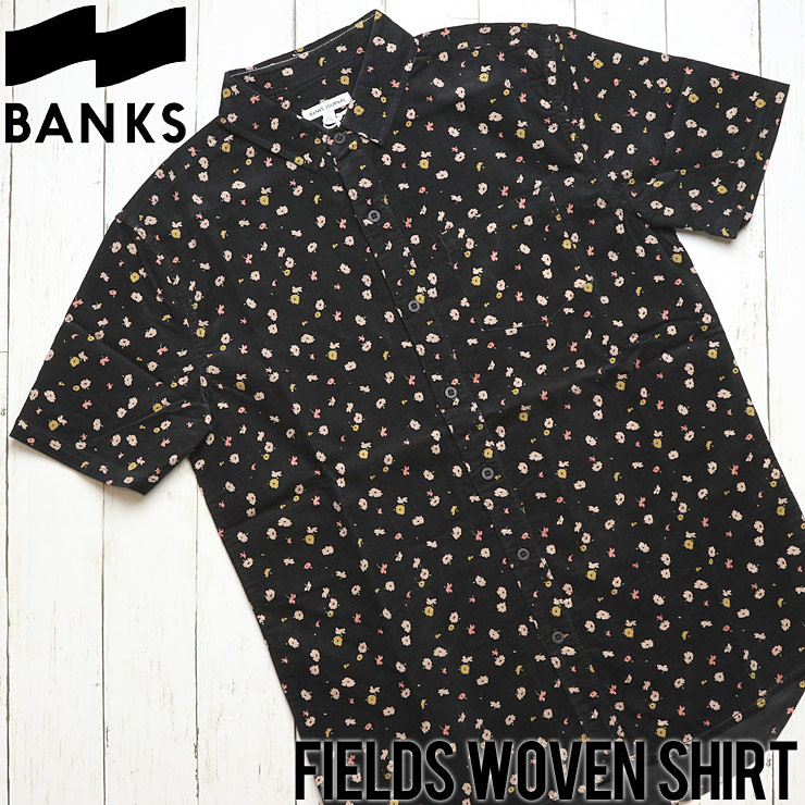 [����å��ݥ����б�] BANKS �Х󥯥� FIELDS WOVEN SHIRT Ⱦµ����� WSS0065