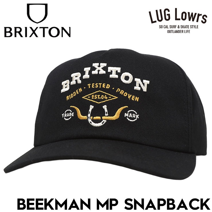 BRIXTON �֥ꥯ���ȥ� ����å� ��� ��ǥ����� ˹�� ���ʥåץХå� BEEKMAN MP SNAPBACK BLACK 12057 ��������Ź������