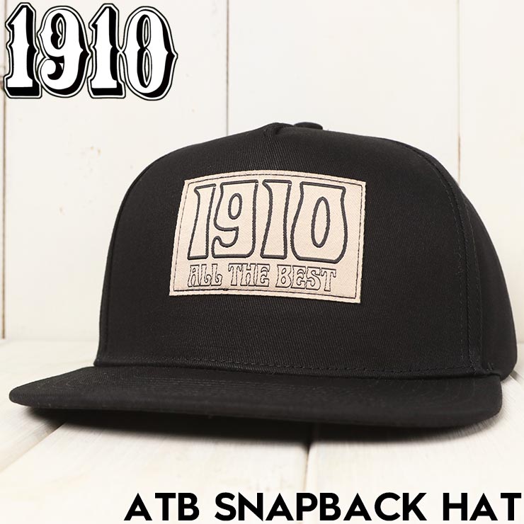 1910 �ʥ���ƥ�����ƥ� ATB SNAPBACK HAT ���ʥåץХå�����å� ˹�� BLACK ��������Ź������