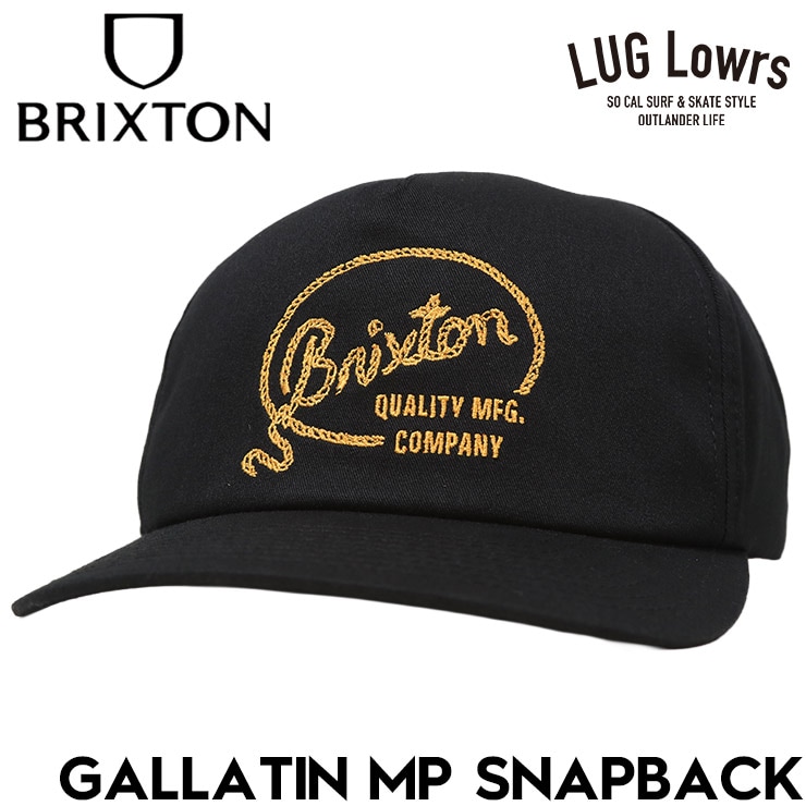 BRIXTON �֥ꥯ���ȥ� ����å� ��� ��ǥ����� ˹�� ���ʥåץХå� GALLATIN MP SNAPBACK BLACK 12056 ��������Ź������