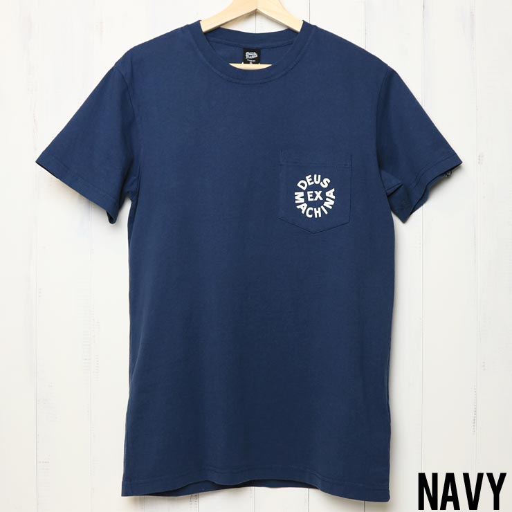 �����꾦�ʡ�Deus Ex Machina �ǥ��� ������ �ޥ��� DEUS LOGO S/S TEE �ݥ��å��դ�ȾµT����� T-DMA51995