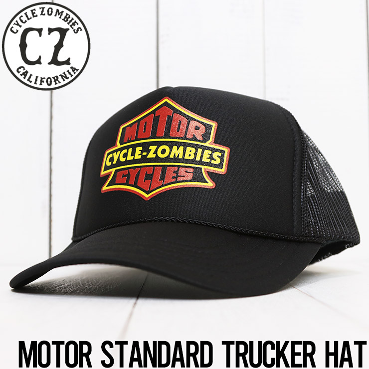 Cycle Zombies 륾ӡ MOTOR STANDARD TRUCKER HAT å奭å CZ-THF-019 BLACK