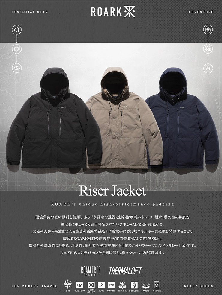 THE ROARK REVIVAL ХХ RISER JACKET 󥸥㥱å ꥸ㥱å  RJJ1170-DSN Ź