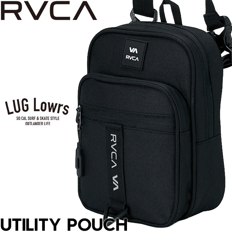 RVCA �롼�� ��� ���������Хå� �ݡ��� �ߥ˥Хå� �Ф᤬�� ����ѥ��� UTILITY POUCH BG041983 BLK 26SP ��������Ź������