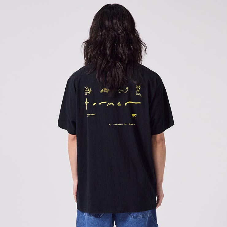 ������̵����ȾµTEE T����� FORMER �ե����ޡ� RAMPANT T-SHIRT FTE-25213 BLACK 25SU ��������Ź������