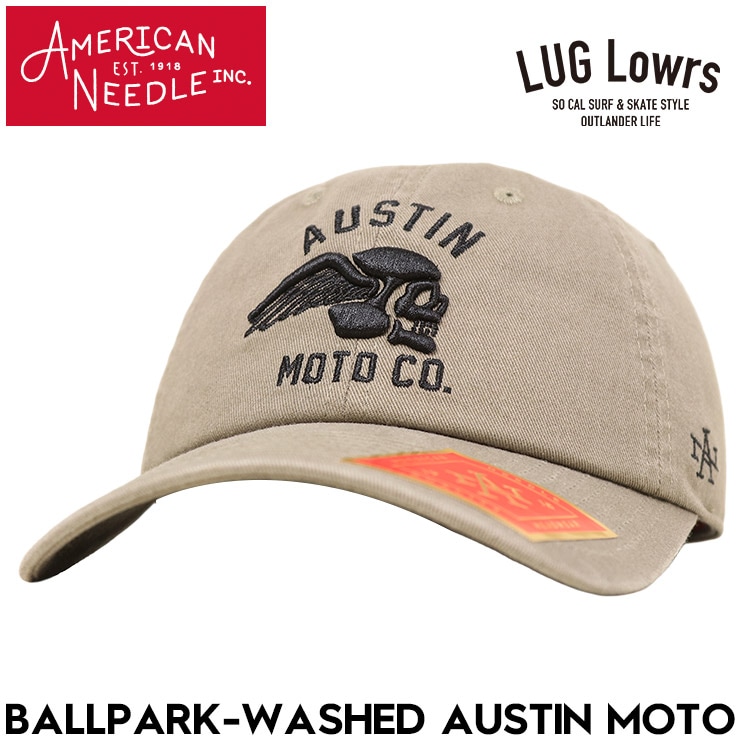 AMERICAN NEEDLE ����ꥫ��ˡ��ɥ� ����å� ��� �١����ܡ��륭��å� ˹�� �ɽ�����å� ������ MOTO ������ Ballpark Washed Austin Moto SMU674A-AUSTIN ��������Ź������