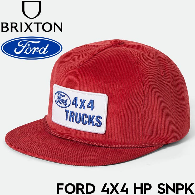 BRIXTON �֥ꥯ���ȥ� FORD 4X4 HP SNPK ���ʥåץХå�����å� ˹�� 11968 CANDY APPLE RED 25FW ��������Ź������