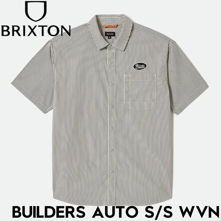 ������̵����Ⱦµ����� BRIXTON �֥ꥯ���ȥ� BUILDERS AUTO S/S WVN 01451 BLOWS 25SU ��������Ź������