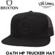 BRIXTON �֥ꥯ���ȥ� ��å��奭��å� ��� ��ǥ����� �ȥ�å�������å� OATH MP TRUCKER HAT ���ʥåץХå� ˹�� 11627 BBBLK 26FW ��������Ź������