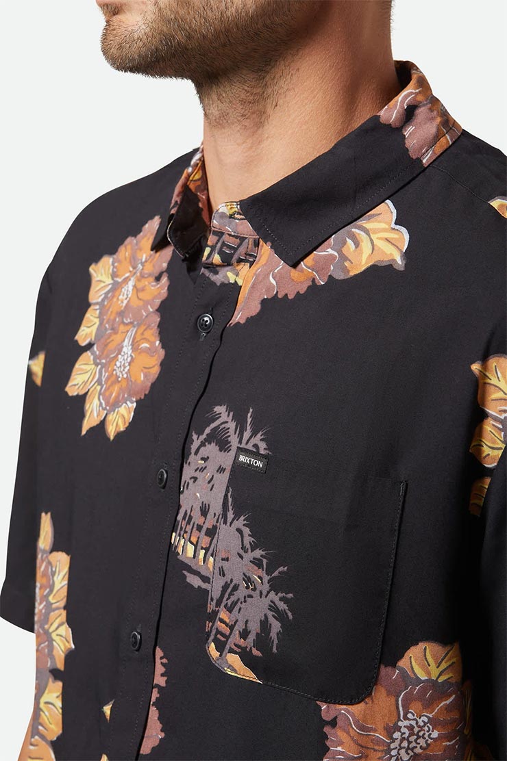 ������̵����Ⱦµ����� BRIXTON �֥ꥯ���ȥ� CRU PRINT RELAXED S/S SHIRT 01447 WHBCF 25SU ��������Ź������