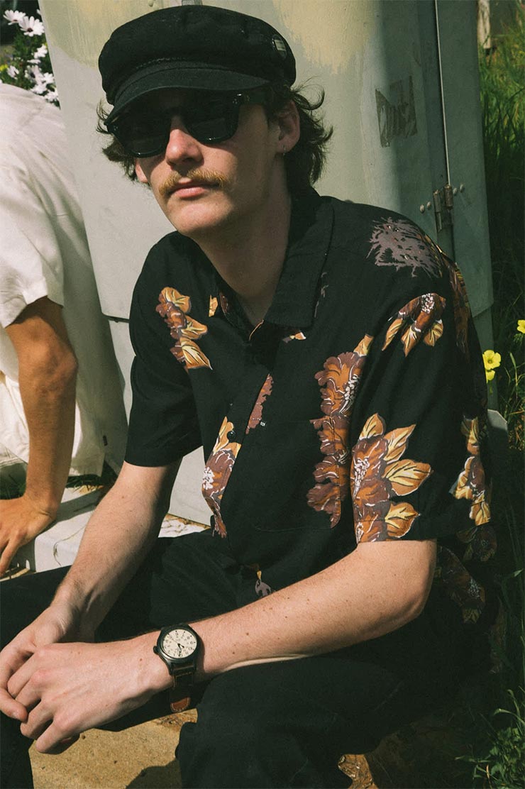 ������̵����Ⱦµ����� BRIXTON �֥ꥯ���ȥ� CRU PRINT RELAXED S/S SHIRT 01447 WHBCF 25SU ��������Ź������