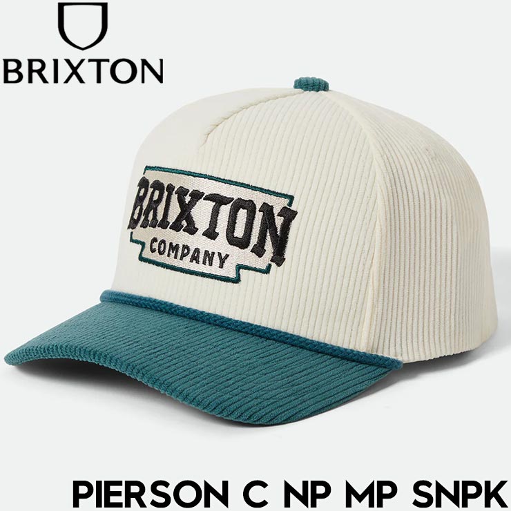 BRIXTON �֥ꥯ���ȥ� PIERSON C NP MP SNPK - NIGHT SAGE/OFF WHITE CORDUROY ���ʥåץХå�����å� ˹�� 11903 25FW ��������Ź������