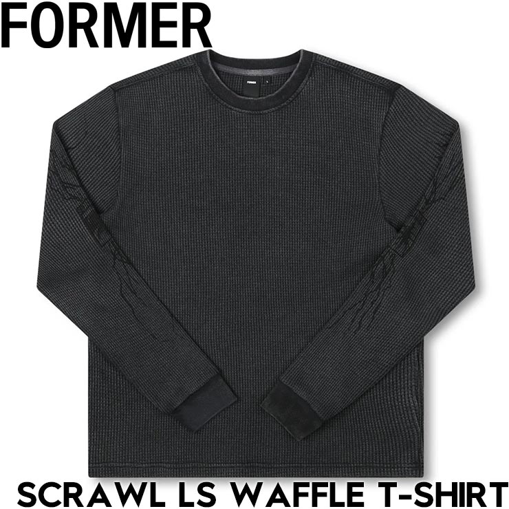 ������̵���ۥ��󥰥��꡼��TEE ��åե� �����ޥ� FORMER �ե����ޡ� SCRAWL LS WAFFLE T-SHIRT FTE-24424 ��������Ź������