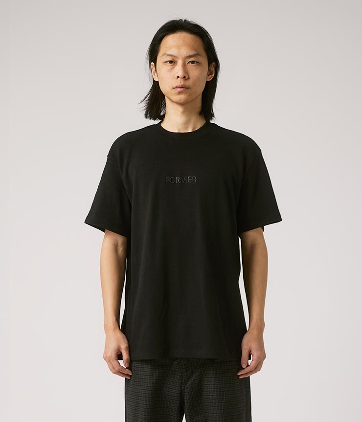 ������̵����ȾµTEE ��åե�T����� FORMER �ե����ޡ� LEGACY WAFFLE T-SHIRT FTE-25112 BLACK ��������Ź������