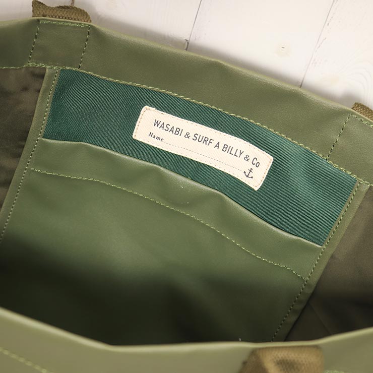 ̵ۥȡȥХå ӡХå Wasabi originals 掠 SURF A BILLY BEACH TOTE BAG 16L OLIVE Ź