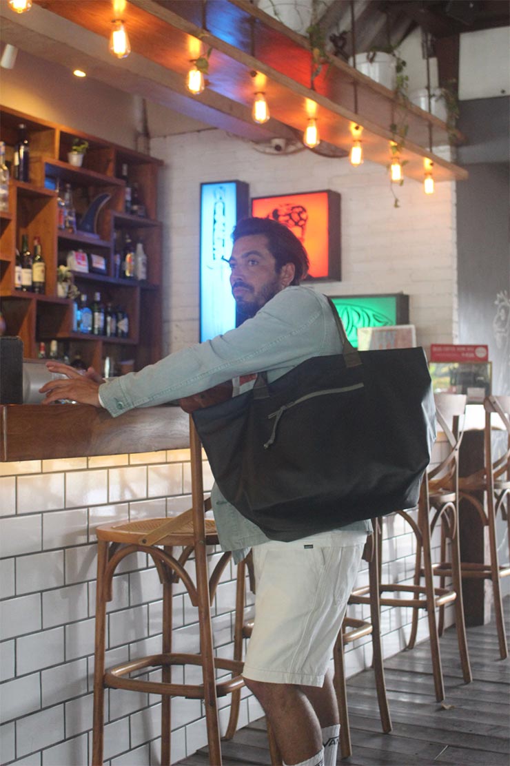 ̵ۥȡȥХå ӡХå Wasabi originals 掠 SURF A BILLY BEACH TOTE BAG 24L BLACK Ź
