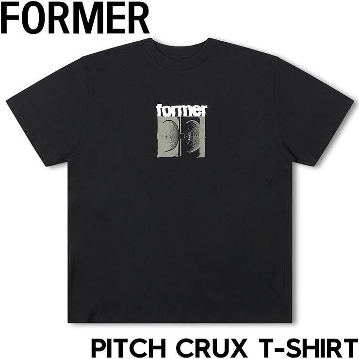 ������̵����ȾµTEE T����� FORMER �ե����ޡ� PITCH CRUX T-SHIRT FTE-24402 BLACK ��������Ź������