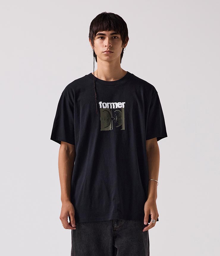 ������̵����ȾµTEE T����� FORMER �ե����ޡ� PITCH CRUX T-SHIRT FTE-24402 BLACK ��������Ź������