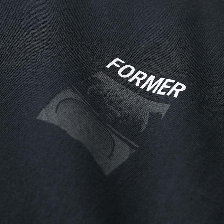 ̵ȾµTEE T FORMER եޡ TWO-TONE CRUX T-SHIRT FTE-24414 BLACK Ź