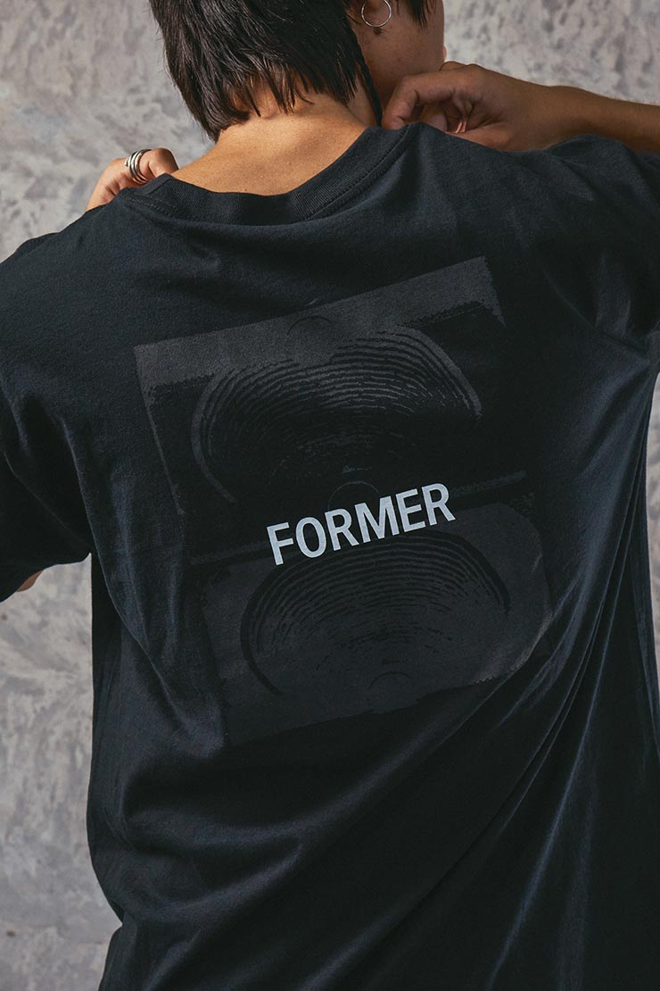 ̵ȾµTEE T FORMER եޡ TWO-TONE CRUX T-SHIRT FTE-24414 BLACK Ź