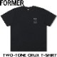 ̵ȾµTEE T FORMER եޡ TWO-TONE CRUX T-SHIRT FTE-24414 BLACK Ź