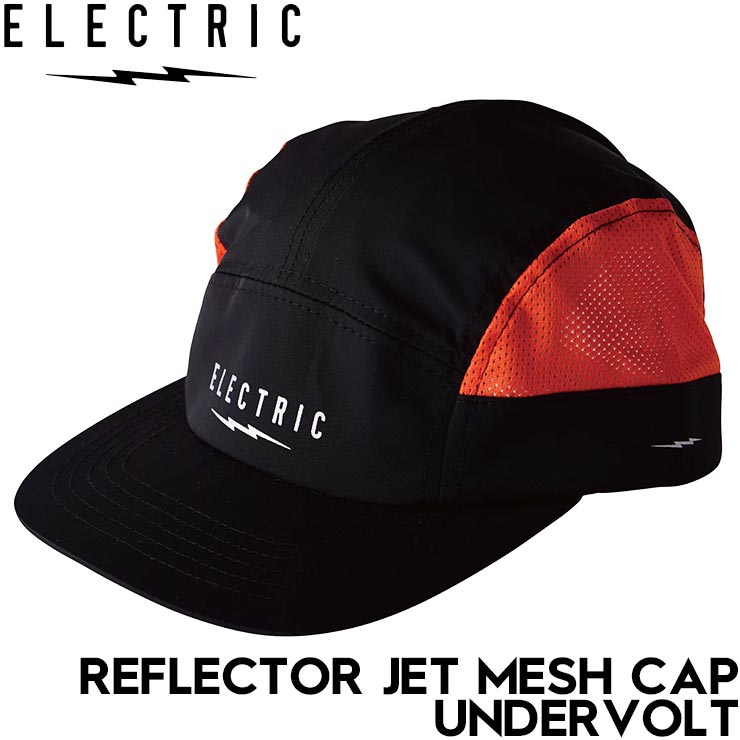 ELECTRIC ���쥯�ȥ�å� �����åȥ���å�  ˹�� REFLECTOR JET MESH CAP UNDERVOLT CAP �������� ��ե쥯���� E24SC15 BLACK��ORANGE ��������Ź������