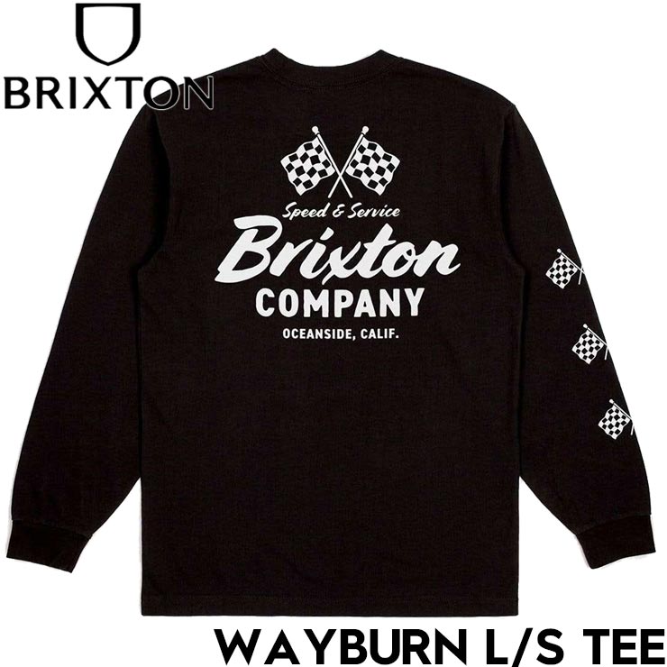 ������̵���ۥ��󥰥��꡼��T����� ����T BRIXTON �֥ꥯ���ȥ� WAYBURN L/S TEE 17199 BLK ��������Ź������