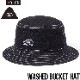 ������̵���ۥХ��åȥϥå� ˹�� POLeR �ݡ��顼 WASHED BUCKET HAT 241MCV0254 BLACK DENIM ��������Ź������