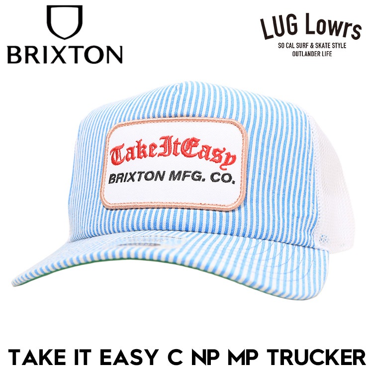 BRIXTON �֥ꥯ���ȥ� ����å� ��� ��ǥ����� �ȥ�å�������å� ��å��奭��å� �ѥå�����å� �ߥǥ�����ץ��ե����� TAKE IT EASY C NP MP TRUCKER TWO BOOT STRIPE 12095 26SU ��������Ź������