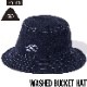 ������̵���ۥХ��åȥϥå� ˹�� POLeR �ݡ��顼 WASHED BUCKET HAT 241MCV0254 BLUE DENIM ��������Ź������