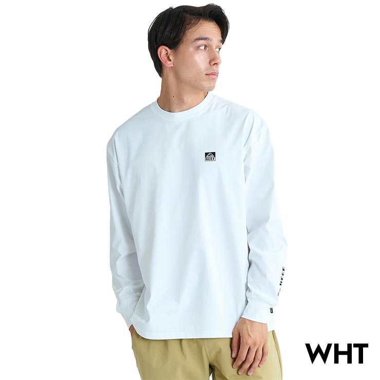 REEF �꡼�� ��å��奬���� ��� Ĺµ��å��奬���� ĹµT����� ����T UV���å� UPF50+ ®�� �ɥ饤 4WAY���ȥ�å� 1POINT LOGO RASH LS T ELY261024 26SS ��������Ź������