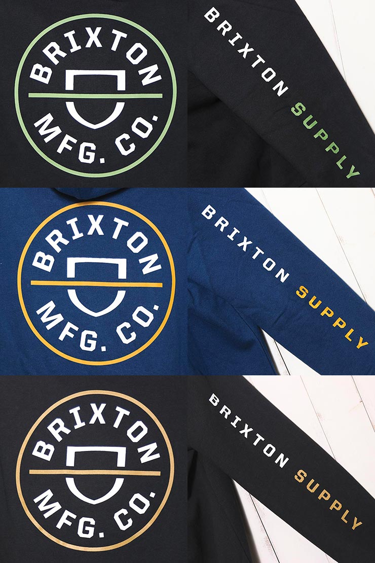̵ۥץ륪Сѡ աǥ BRIXTON ֥ꥯȥ CREST HOODY 22021