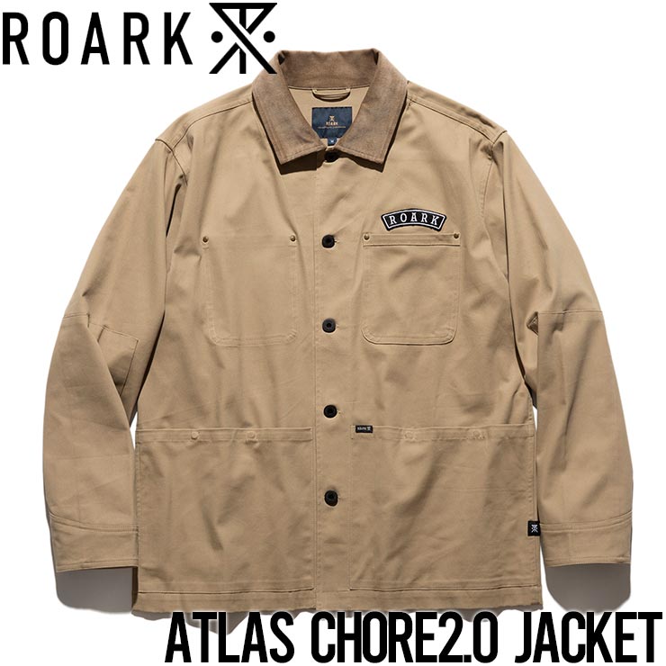 ���С������른�㥱�å� ROARK �������� ATLAS CHORE2.0 JACKET RJJ1003 KHAKI ��������Ź������