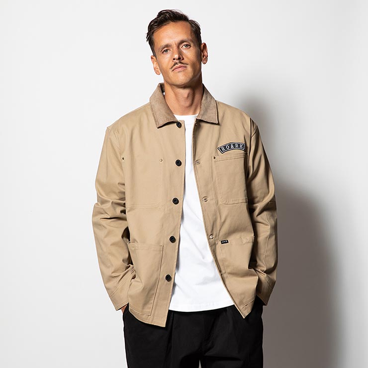 ���С������른�㥱�å� ROARK �������� ATLAS CHORE2.0 JACKET RJJ1003 KHAKI ��������Ź������