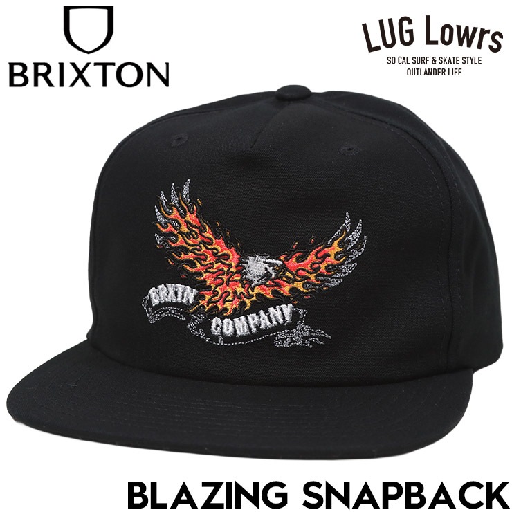 BRIXTON �֥ꥯ���ȥ� ����å� ��� ��ǥ����� ���ʥåץХå�����å� 5�ѥͥ륭��å� �ϥ��ץ��ե����� �ե�åȥХ����� �ɽ�����å� BLAZING SNAPBACK BLACK 12142 26FW ��������Ź������