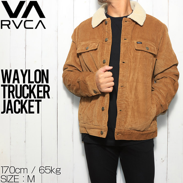 ̵ RVCA 롼 WAYLON CORDUROY TRUCKER JACKET ǥ㥱å ܥ㥱å AVYJK00142