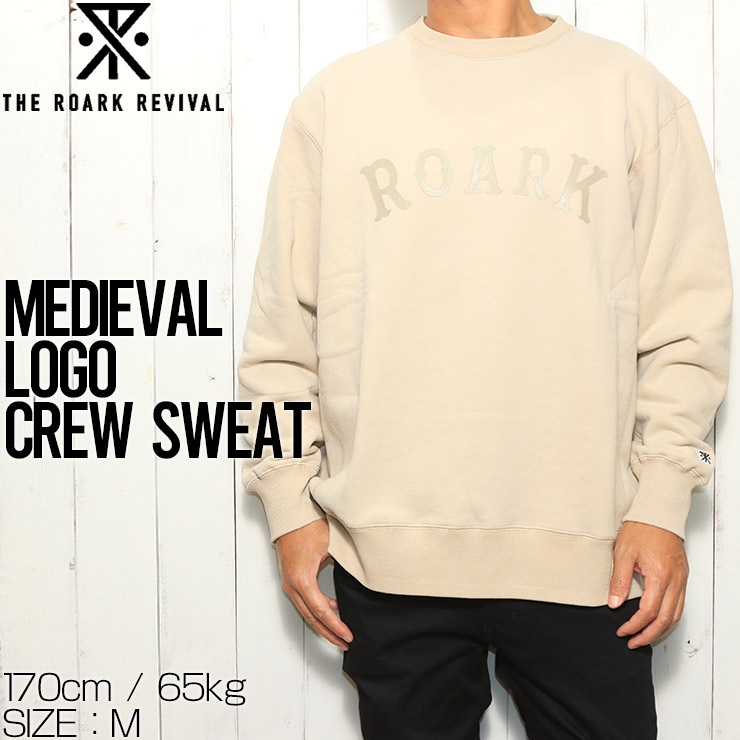 ̵ۥåȥȥ졼ʡ 롼ͥå THE ROARK REVIVAL ХХ MEDIEVAL LOGO CREW SWEAT RSWJ852