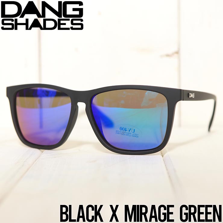 ̵и󥰥饹 DANG SHADES 󥷥ǥ RECOIL POLARIZED SUNGLASSES Black X Mirage Green Polarized