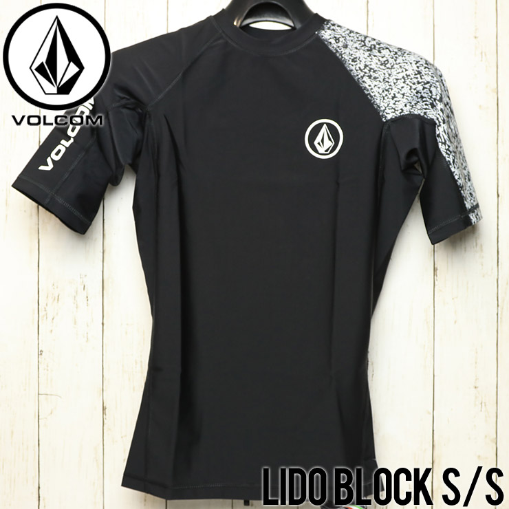 [åݥб] VOLCOM ܥ륳 LIDO BLOCK S/S RASHGUARD Ⱦµå奬 N0111802