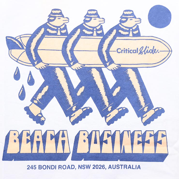 [����å��ݥ����б�] Critical Slide ����ƥ����륹�饤�� TCSS �ƥ��������������� BEACH BIZ S/S TEE ȾµT����� TE2036