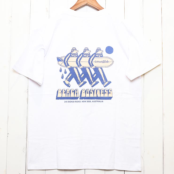 [����å��ݥ����б�] Critical Slide ����ƥ����륹�饤�� TCSS �ƥ��������������� BEACH BIZ S/S TEE ȾµT����� TE2036
