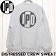 ������̵���ۥ��롼�ͥå� �������å� �ȥ졼�ʡ� IPD �����ԡ��ǥ��� OG DISTRESSED CREW SWEAT IPDSW004OD GRY ��������Ź������