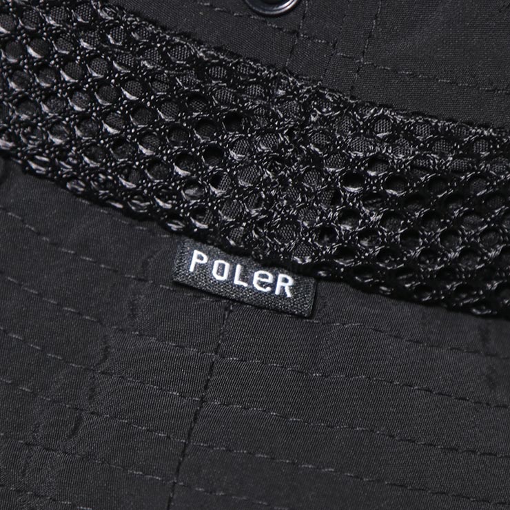 ̵˹ եϥå 󥬡դ POLeR ݡ顼 2WAY DRAW SUNGUARD BRIM HAT 251MCV0031 BLK Ź