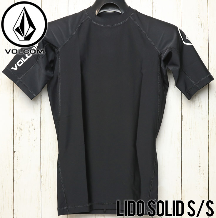 [åݥб] VOLCOM ܥ륳 LIDO SOLID S/S RASHGUARD Ⱦµå奬 N0111800