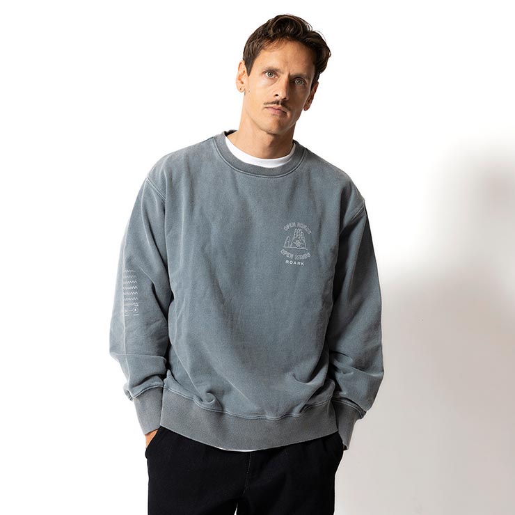 THE ROARK REVIVAL ����������Х��Х� 3RD EYE CREW SWEAT �������åȥȥ졼�ʡ� ���롼�ͥå� RSWJ1153-DGY ��������Ź������