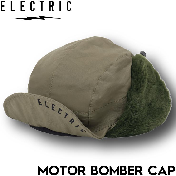 ELECTRIC ���쥯�ȥ�å� MOTOR BOMBER CAP ˹�� �������դ�����å� ���䡼�ե�å� E25FC18 OLV ��������Ź������