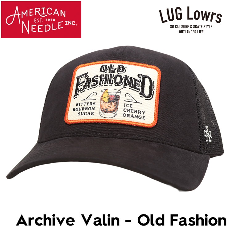 AMERICAN NEEDLE ����ꥫ��ˡ��ɥ� ��å��奭��å� ��� ��ǥ����� 5�ѥͥ륭��å� �ɽ�����å� Archive Valin Old Fashion SMU789A-OLDFASH BLK ��������Ź������