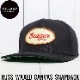 SEAGER �������� RUSS WAXED CANVAS SNAPBACK BLACK ���ʥåץХå�����å�