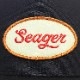 SEAGER �������� RUSS WAXED CANVAS SNAPBACK BLACK ���ʥåץХå�����å�